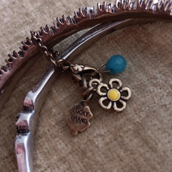 Lucky Brand Gold and Silver Tone Bangle Bracelet - Picture 2 of 8